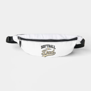 Vintage Softball Dad Sports Father Shirt Design (2 Bum Bags