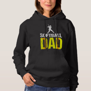 Vintage Softball Dad Sports Father's Day Hoodie
