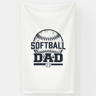 Vintage Softball Dad Vector T-Shirt Design_1 Banner