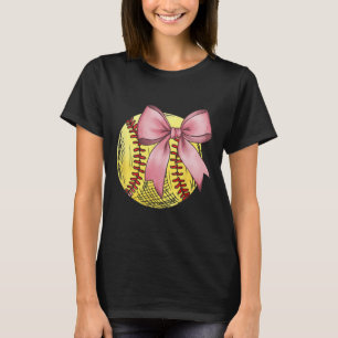 Vintage Softll Coquette Bow Cute Softll Mom Girls T-Shirt