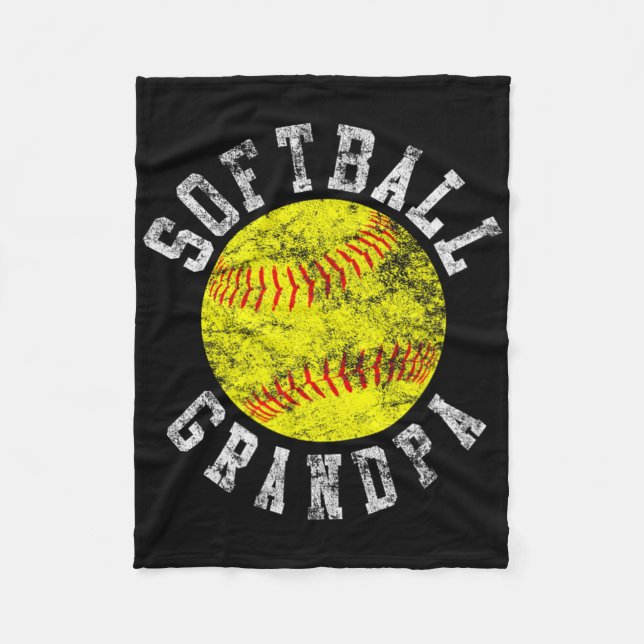 Vintage Softll Grandpa  Fleece Blanket (Front)