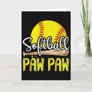 Vintage Softll Paw Paw Softll Player Game Day Card