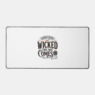 Vintage Something Wicked Halloween Shirt Design_1 Desk Mat