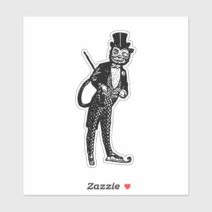 Vintage Sophisticated Opera Cat 