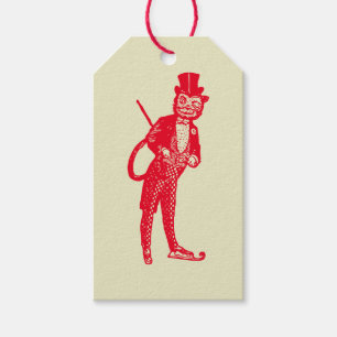 Vintage Sophisticated Opera Cat Gift Tags