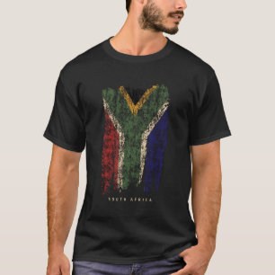 Vintage South Africa Flag Retro South African Flag T-Shirt
