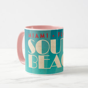 Vintage South Beach Florida Mug