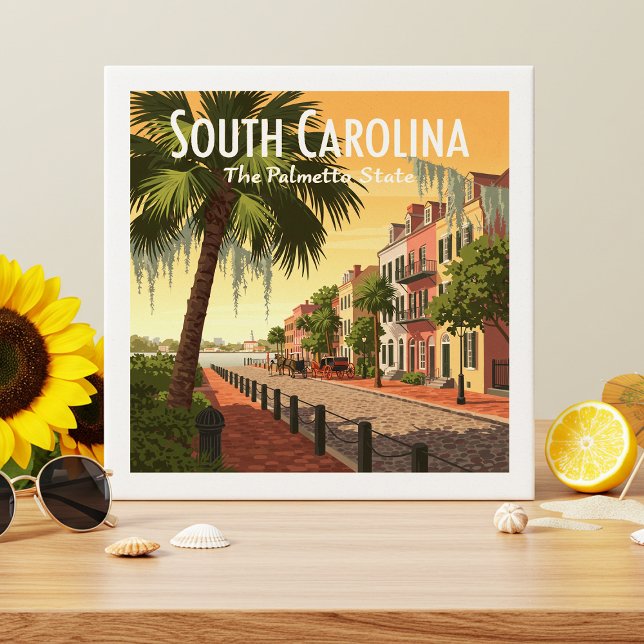 Vintage South Carolina Ceramic Tile (Creator Uploaded)