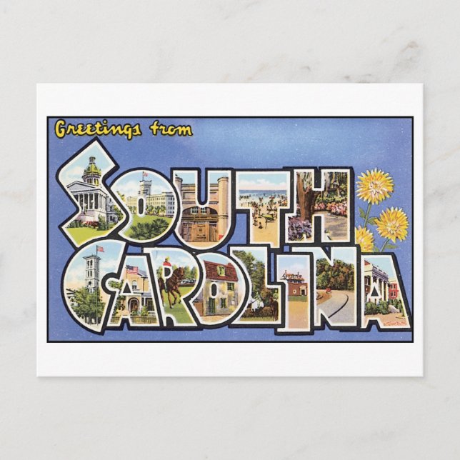 Vintage South Carolina Postcard (Front)