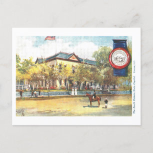 Vintage South Dakota Capitol with Seal Postcard