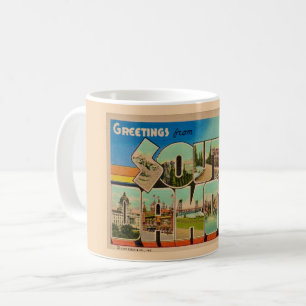 Vintage South Dakota Postcard Greeting Mug