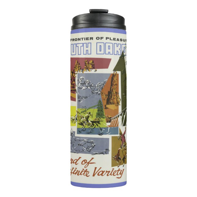 Vintage South Dakota USA custom name tumbler (Front)