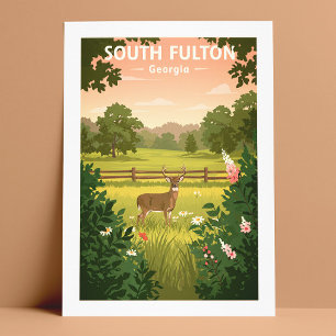 Vintage South Fulton Georgia Postcard