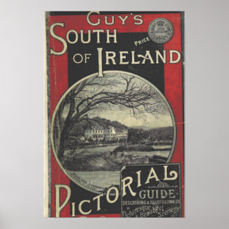 Vintage South Ireland Tourism Poster