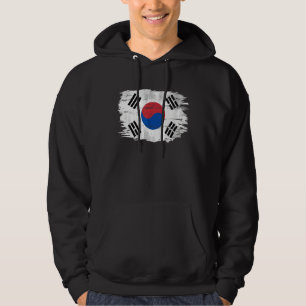 Vintage South Korea Flag For Korean   Hoodie