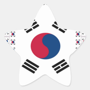 Vintage South Korea Star Sticker