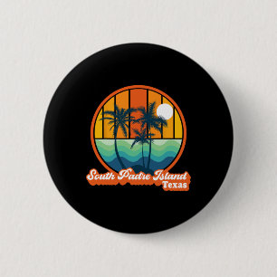 Vintage South Padre Island Texas Summer 90s Beach 6 Cm Round Badge