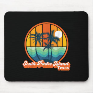 Vintage South Padre Island Texas Summer 90s Beach Mouse Pad
