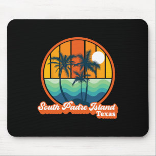Vintage South Padre Island Texas Summer 90s Beach Mouse Pad