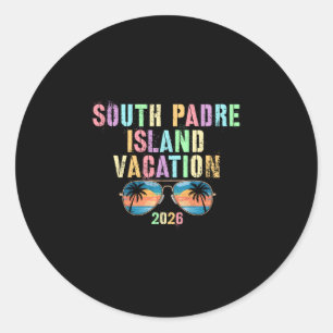 Vintage south padre island vacation 2026 vacay classic round sticker