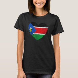 Vintage South Sudan South Sudanese Flag Pride Supp T-Shirt