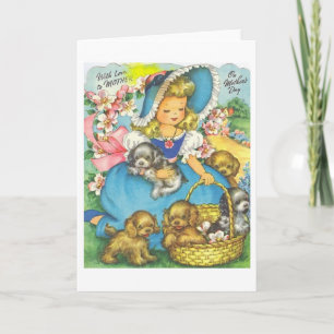 Vintage Southern Belle Mother's Day Card