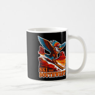 Vintage Southwest Skiing Adventure Themed Skier Ea Coffee Mug