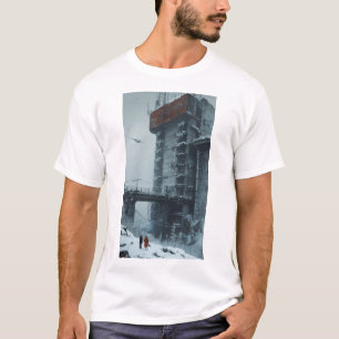 Vintage Soviet Broadcasting Tower Architecture T-S T-Shirt