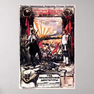 Vintage Soviet Propaganda Poster