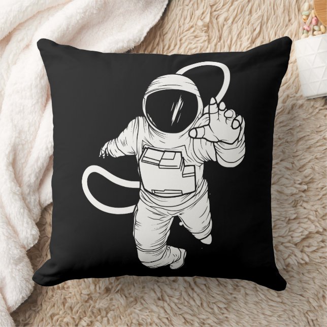 Vintage space astronaut  cushion (Blanket)