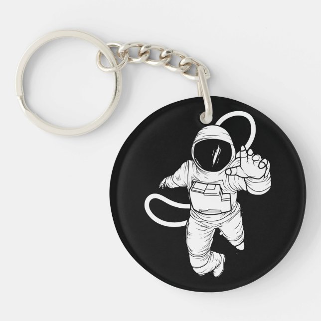 Vintage space astronaut  key ring (Front)