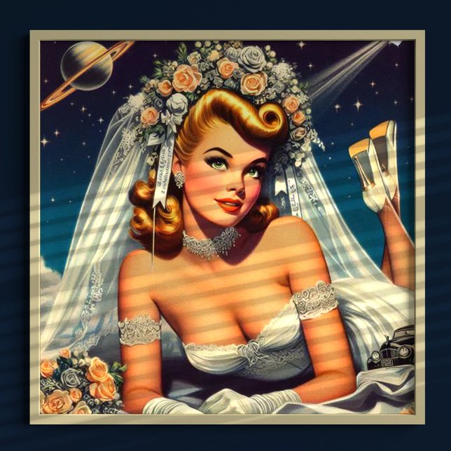 Vintage Space Bride Poster (Creator Uploaded)