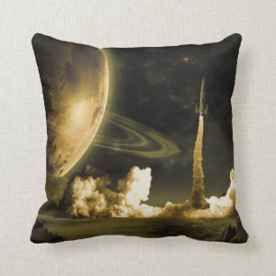 Vintage Space Launch Cushion