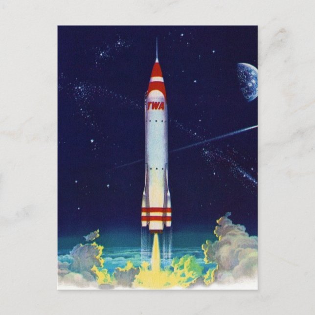 Vintage Space Postcard (Front)