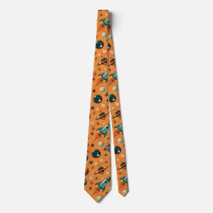 Vintage Spacecraft Rocket Ships Pattern -Cosmos Tie