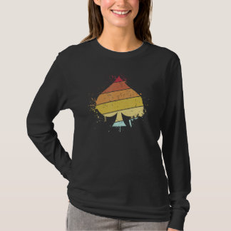 Vintage Spade Poker Game Card Player T-Shirt