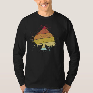 Vintage Spade Poker Game Card Player T-Shirt