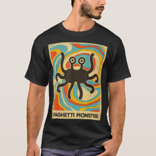 Vintage Spaghetti Monster Atheist Retro Gift  T-Shirt