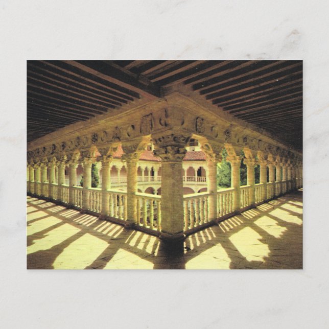 Vintage Spain, Sallamanca, Upper Cloister, Postcard (Front)