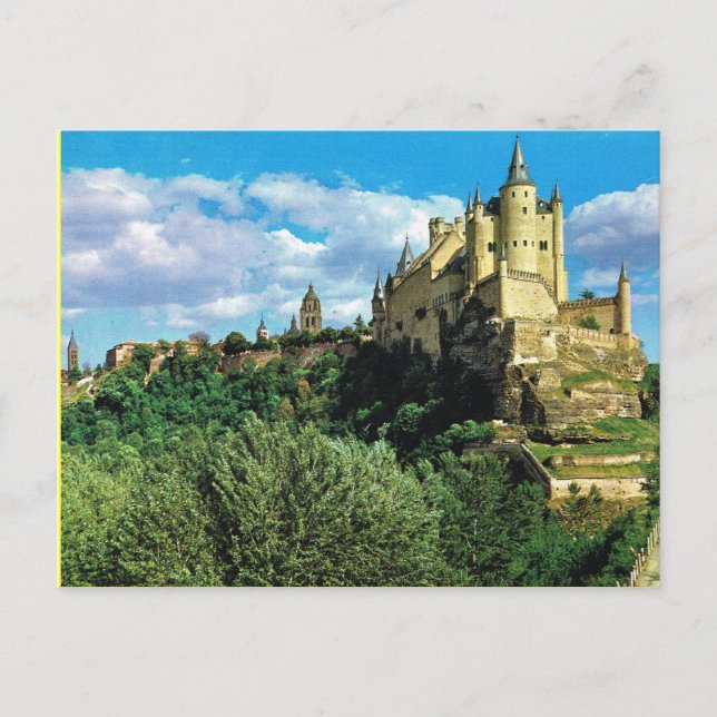 Vintage Spain,   Segovia El Alchzar Postcard (Front)