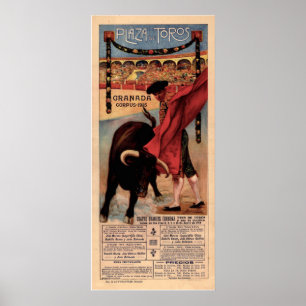 Vintage Spanish  bullfighting poster