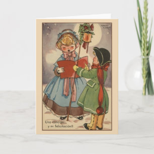 Vintage Spanish / Hispanic Christmas Greeting Card