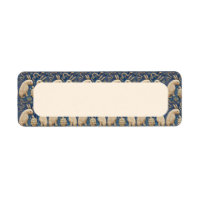 Vintage Spanish Tile Animal Rabbit Tortoise Blue