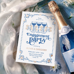 Vintage Sparking champagne Engagement Party