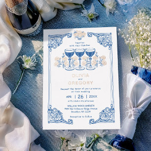 Vintage Sparking champagne wedding