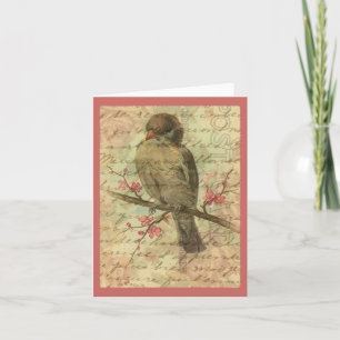 Vintage Sparrow All Occasions Card