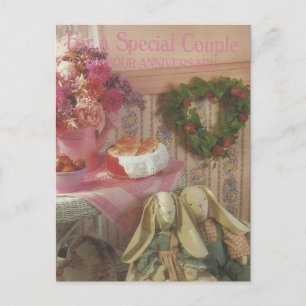 Vintage "Special Couple" Anniversary Postcard