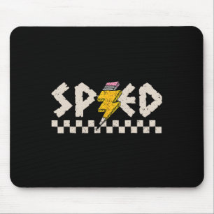 Vintage Special Education Teacher Sped Lightning B Mouse Pad
