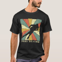 Vintage Speed Skating Sport Retro