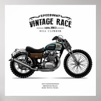 Vintage Speedway Chopper Motorcycle